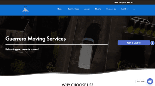 Moving Company Website